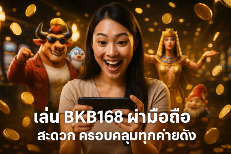 เล่น BKB168 ผ่านมือถือ สะดวก ครอบคลุมทุกค่ายดัง